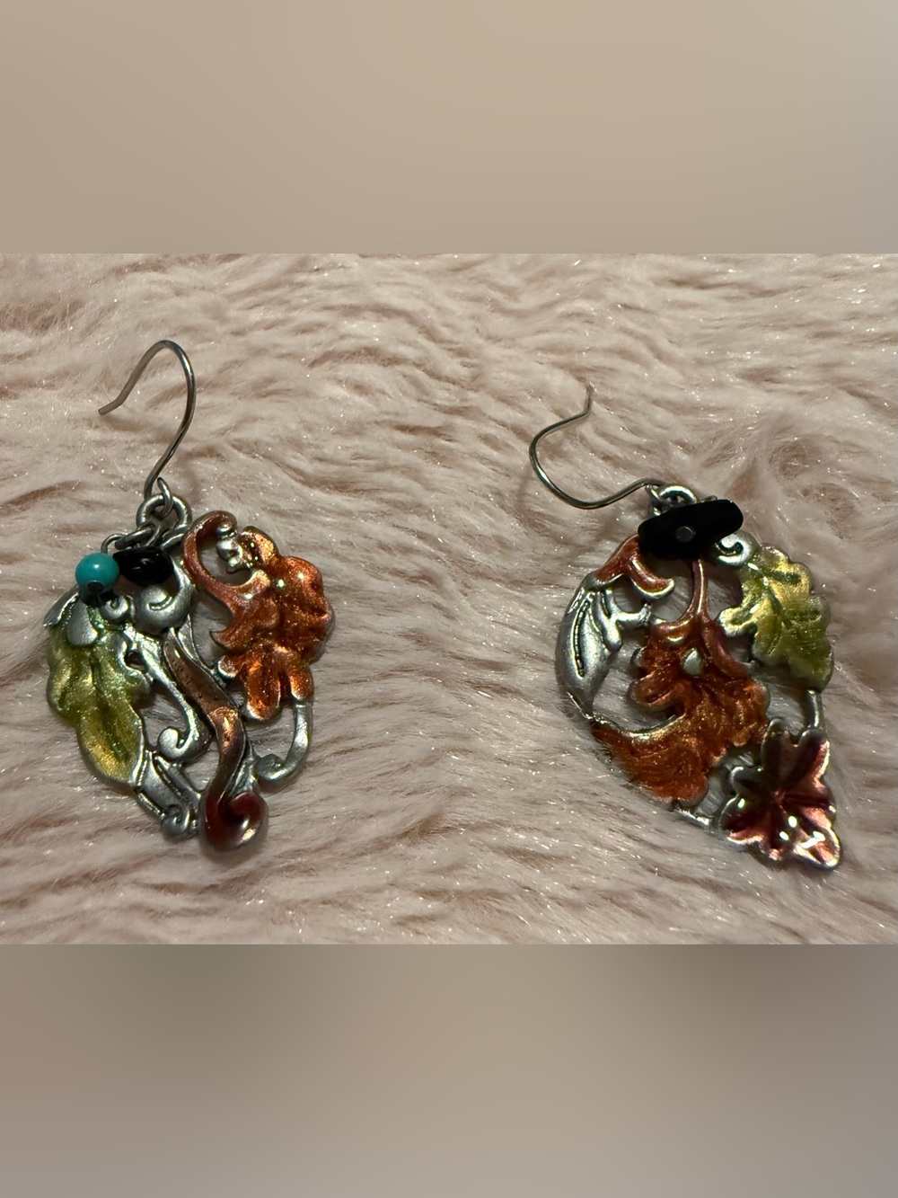 Chicos multi colored Floral Drop Earrings - Women's Jewelry